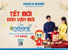 Ngân hàng số tự động Onebank By Nam A Bank tung ưu đãi cho khách hàng dịp Tết 