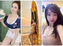 3 mỹ nhân cổ vũ tuyển Việt Nam được báo chí Hồng Kong, Hàn Quốc săn lùng