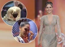 Á hậu Thái Lan quỳ lạy khán giả