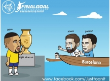 Dân mạng chế ảnh Chile cố tình thua Peru để đối đầu với Messi