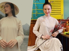 Sao Việt diện áo dài xưa