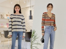 Phối áo dệt kim đi làm