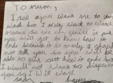 Bé gái viết thư 'dằn mặt' vì bị mẹ bắt đi ngủ sớm