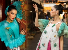 Bích Tuyền chụp ảnh quảng bá An Giang