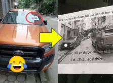 Bị ôtô chắn trước cửa, chủ nhà ghi 'cần hỗ trợ tiền' cho tài xế