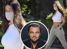 Bạn gái siêu mẫu kém Leonardo DiCaprio 23 tuổi khoe eo thon trên phố