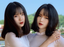 Cặp song sinh Hằng Nga và các hot girl Yên Bái nổi tiếng trên mạng