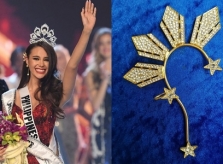 Catriona Gray đeo khuyên tai cảm hứng quốc kỳ Philippines