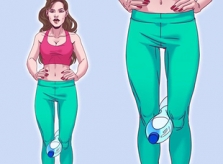 Bài tập 15 phút với chai nước giúp bắp đùi thon gọn