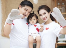 Chàng Điền phim 'Cánh đồng bất tận' khoe vợ đẹp, con ngoan