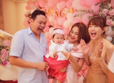Tiệc thôi nôi của cháu gái Minh Hằng