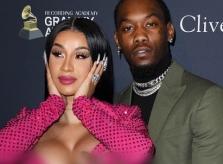 Chồng Cardi B liên tục đụng chạm vòng một của vợ tại Grammy 2020