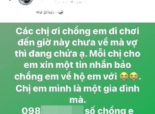 Chồng đi nhậu, vợ bầu tung số điện thoại lên mạng nhờ gọi về