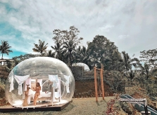 Cô gái Sài Gòn 'lơ lửng' trong khách sạn bong bóng đẹp như cổ tích ở Bali