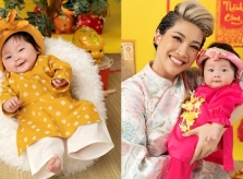 Con gái lai Hàn của Pha Lê biểu cảm đáng yêu