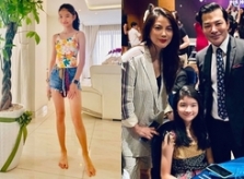 Con gái Trương Ngọc Ánh chân dài như siêu mẫu
