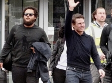Lần xuất hiện hiếm hoi cùng cha của con trai tài tử Tom Cruise