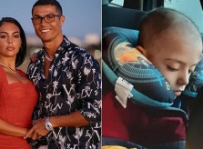 C. Ronaldo và bạn gái quyên tiền giúp cậu bé ung thư