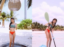 Con gái Trương Ngọc Ánh diện bikini