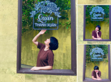 Diễm Quỳnh thả dáng bên 'Quán thanh xuân' khoe sắc vóc tươi trẻ