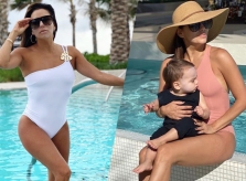 Eva Longoria khoe dáng sau sinh