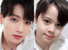 Cậu bé nổi tiếng trên mạng vì làm tóc, chụp ảnh giống Jungkook