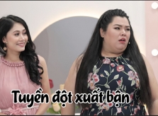 Diễn viên Thùy Trang, Thanh Hiền, ca sĩ Khánh Ngọc khiến Tuyền Mập giận bỏ về khi khoe vòng eo con kiến