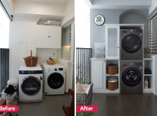Thêm ý tưởng thiết kế cho góc giặt gia đình