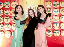 Hải Triều, BB Trần mặc áo dài đọ dáng Hồ Ngọc Hà