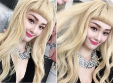 Hạ Vi bị chê kém sắc khi nhuộm tóc vàng hoe