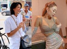 H'Hen Niê đeo túi Louis Vuitton, Minh Hằng diện đồ sexy lên sân khấu