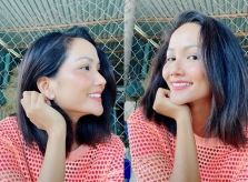 H'Hen Niê lộ cằm nhọn