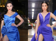 Hoa hậu Kỳ Duyên, Mỹ Linh mặc đồng điệu tại sự kiện