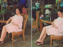 Thực hư bức ảnh Hòa Minzy ôm bụng bầu vượt mặt sau tin đồn bí mật sinh con cho đại gia