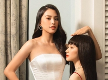 Hòa Minzy tự dìm chiều cao khi đứng cạnh Hoa hậu Tiểu Vy