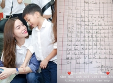 Hồ Ngọc Hà khoe thư tay con trai viết tặng dịp 8/3