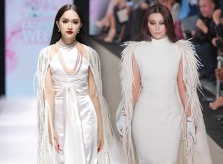 Hương Giang bị so sánh catwalk với Phạm Băng Băng