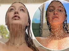 Mẫu ngoại cỡ Iskra Lawrence táo bạo tung ảnh bán nude dưới vòi hoa sen