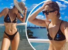 Mỹ nhân áo tắm Jasmine Sanders thả dáng tròn đầy ở Miami