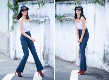 Mốt jeans ống vẩy “thời ông bà anh” gây sốt trở lại