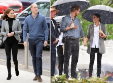 Kate bắt chước phong cách Meghan khi dự sự kiện cùng chồng