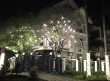 Khu nhà giàu Sài Gòn rực rỡ như cung điện mùa Giáng sinh