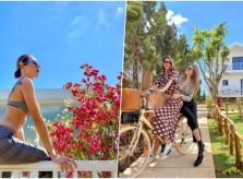Kỳ Duyên, Minh Triệu đón Valentine trong resort của Lý Nhã Kỳ