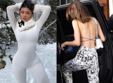 Kylie diện đồ Chanel bó sát, Kendall xuống phố với áo hở lưng