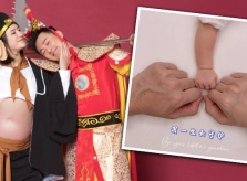 Báo tin vợ sinh, Lâm Phong khoe luôn bộ ảnh bầu ‘Ngộ Không – Bát Giới’