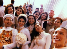 Lan Khuê rạng rỡ trong đám hỏi với cháu nội bà Tư Hường