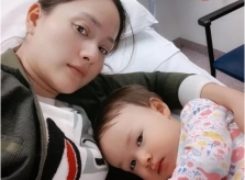 Lan Phương mất ngủ vì con ốm