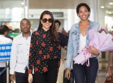 Lệ Hằng khoe nhan sắc bên Á hậu Hoàn vũ Thế giới 2016