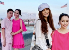 Mai Thu Huyền đưa con trai sang Mỹ du học
