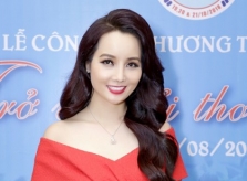 Mai Thu Huyền, Hiền Mai 'đụng' váy đỏ khi đi sự kiện